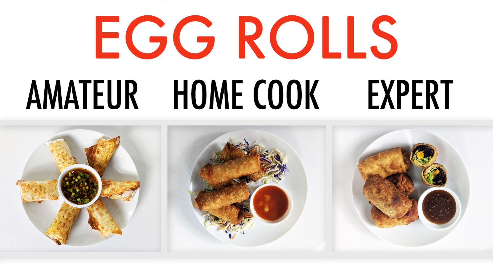 4 Levels of Egg Rolls: Amateur to Food Scientist