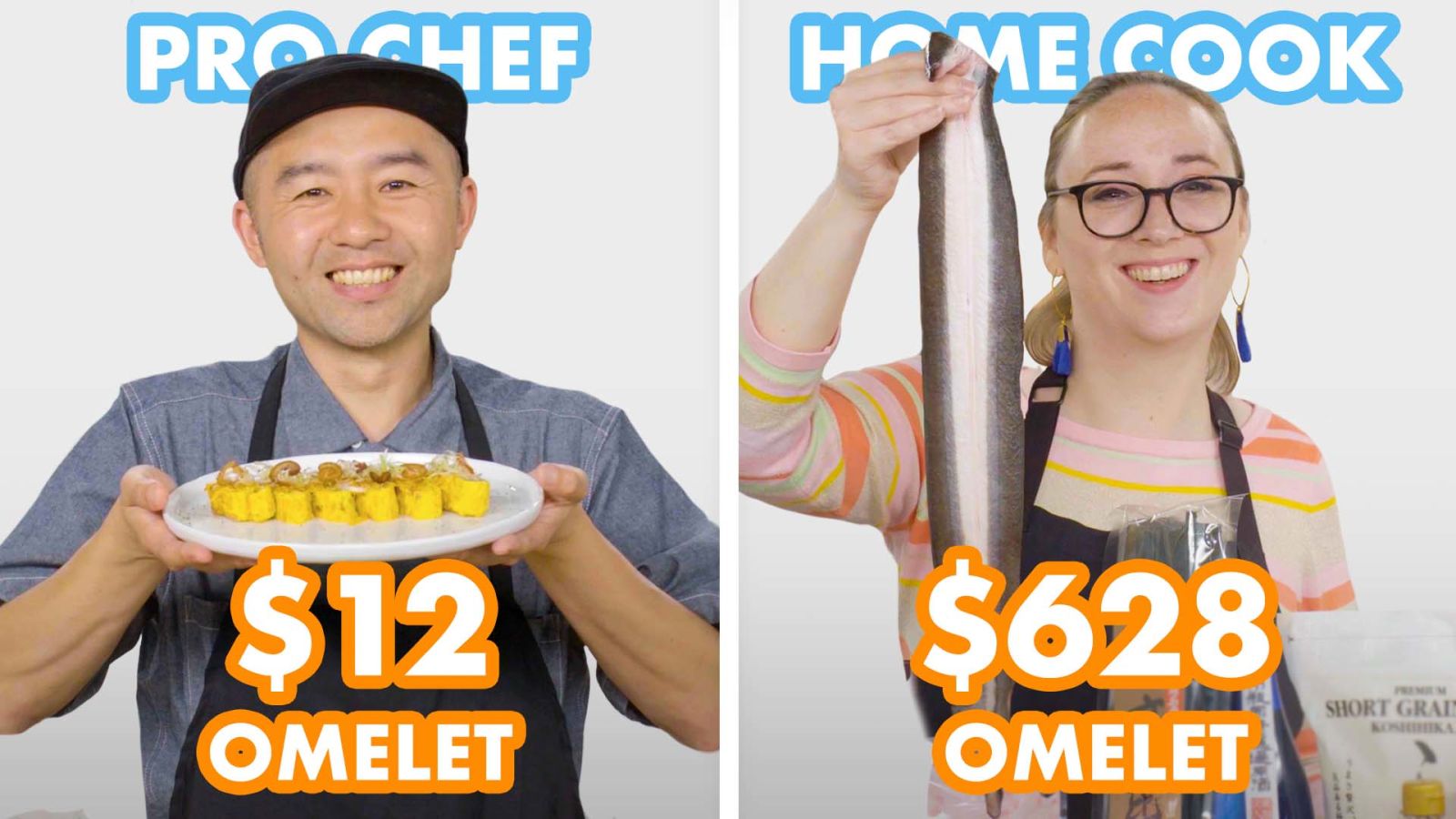 $628 vs $12 Omelet: Pro Chef & Home Cook Swap Ingredients
