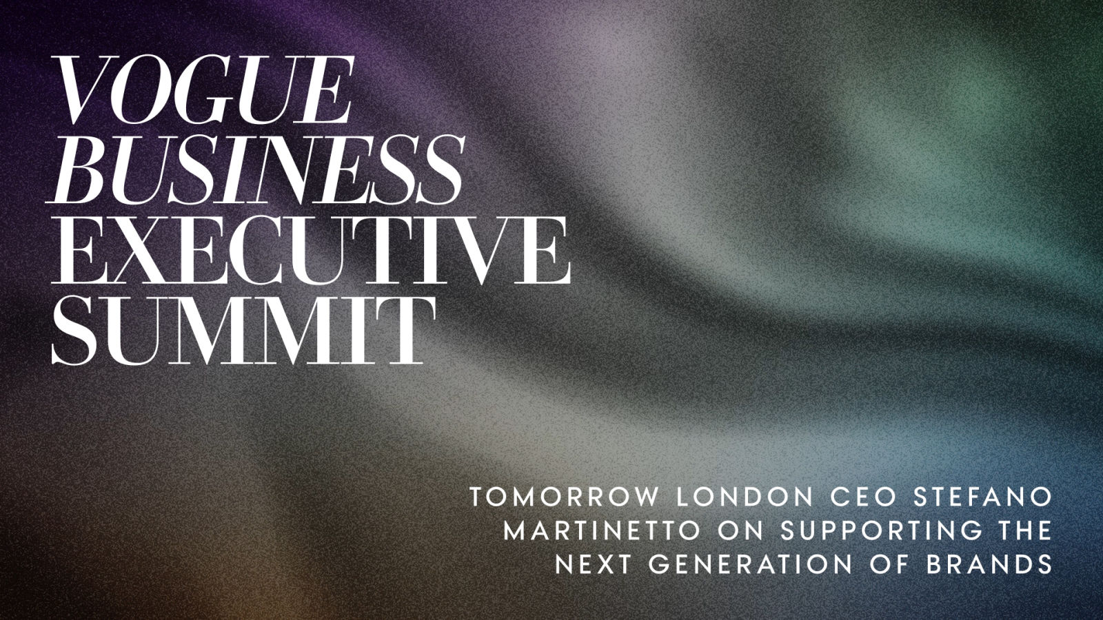 Tomorrow London CEO Stefano Martinetto on supporting the next generation of brands