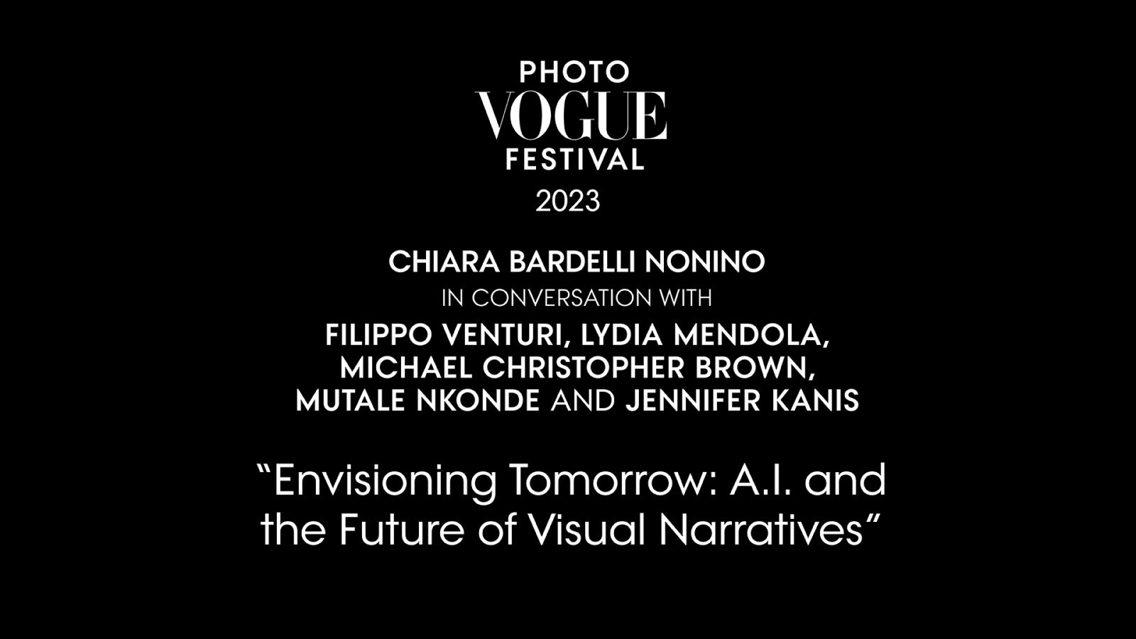 Envisioning Tomorrow: A.I. and the Future of Visual Narratives” (Panel Discussion)