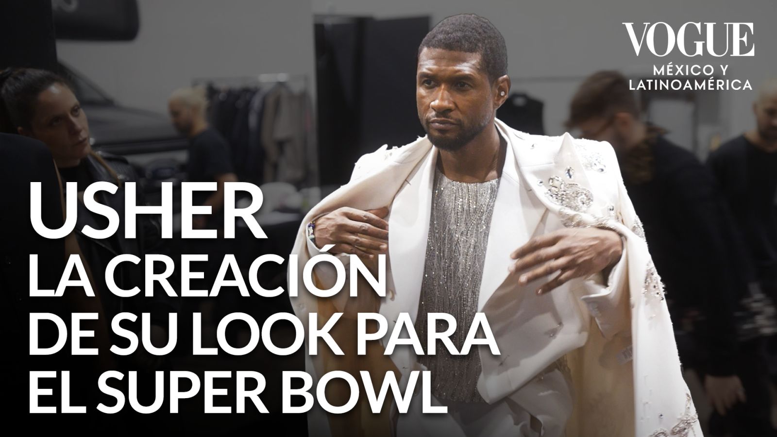 Usher y su prueba de vestuario para el show de medio tiempo del Super Bowl 2024