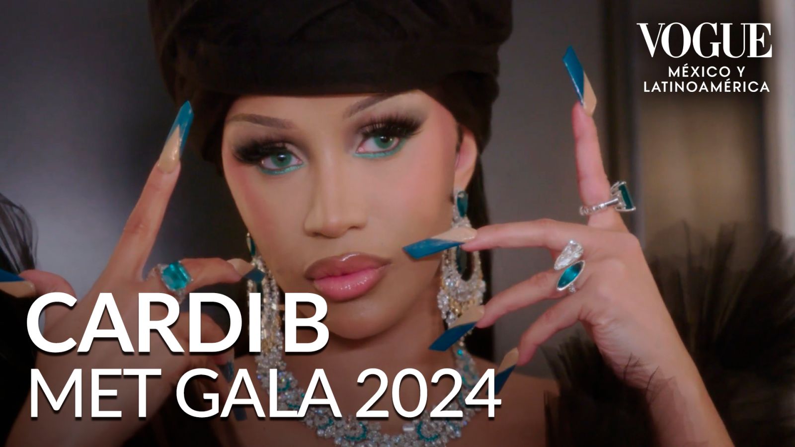 Cardi B lució un impresionante vestido negro en la MET Gala 2024