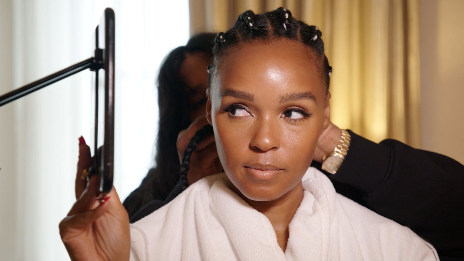 Janelle Monáe Gets Ready for the Met Gala