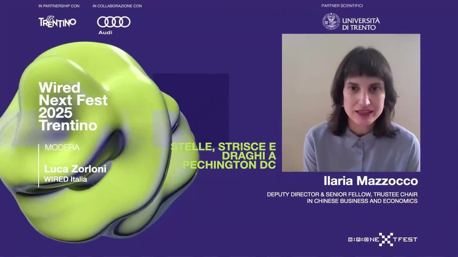 La rivalità Usa - Cina spiegata da Ilaria Mazzocco al Wired Next Fest Trentino 2025