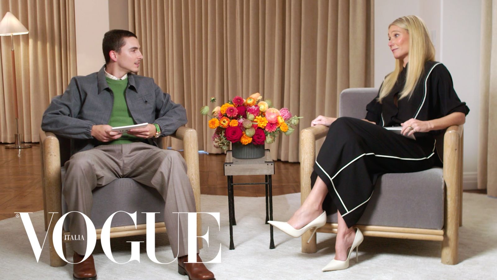 Timothée Chalamet e Gwyneth Paltrow rispondono a una serie di domande rapide