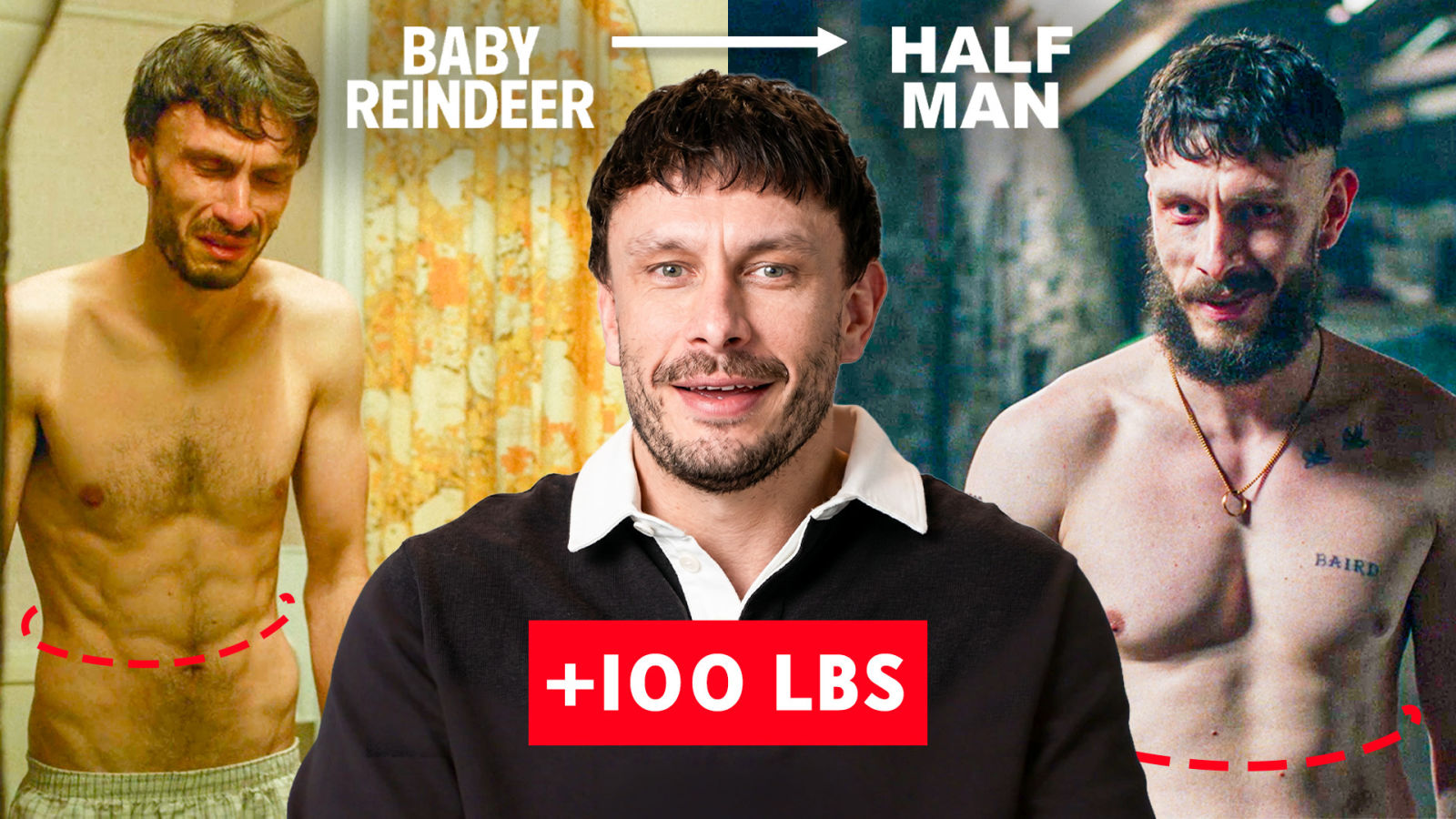Richard Gadd Gained 100 Lbs in One Year for 'Half Man' 