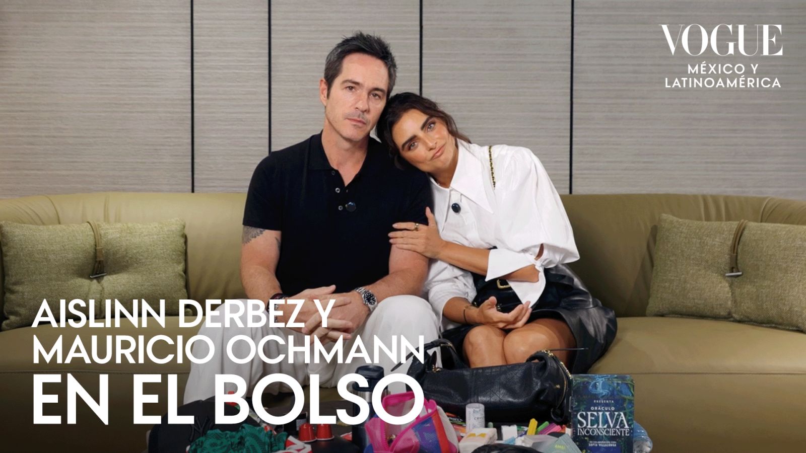 Aislinn Derbez y Mauricio Ochmann: Revisando nuestros bolsos juntos | En el bolso | Vogue México y Latinoamérica