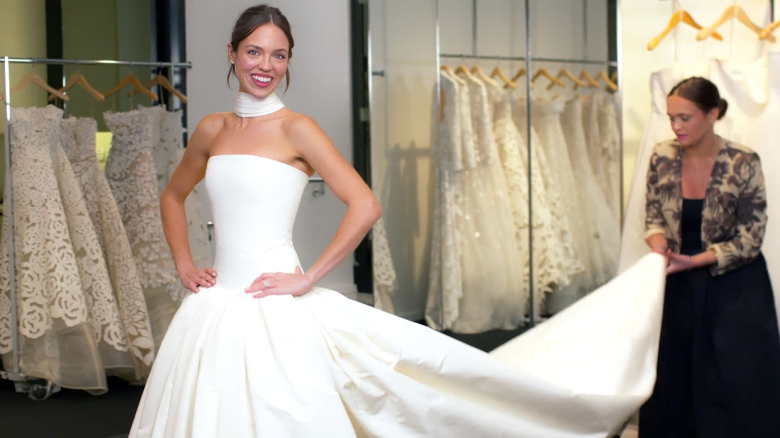 Inside Claudia Sulewski's Wedding Dress Fitting