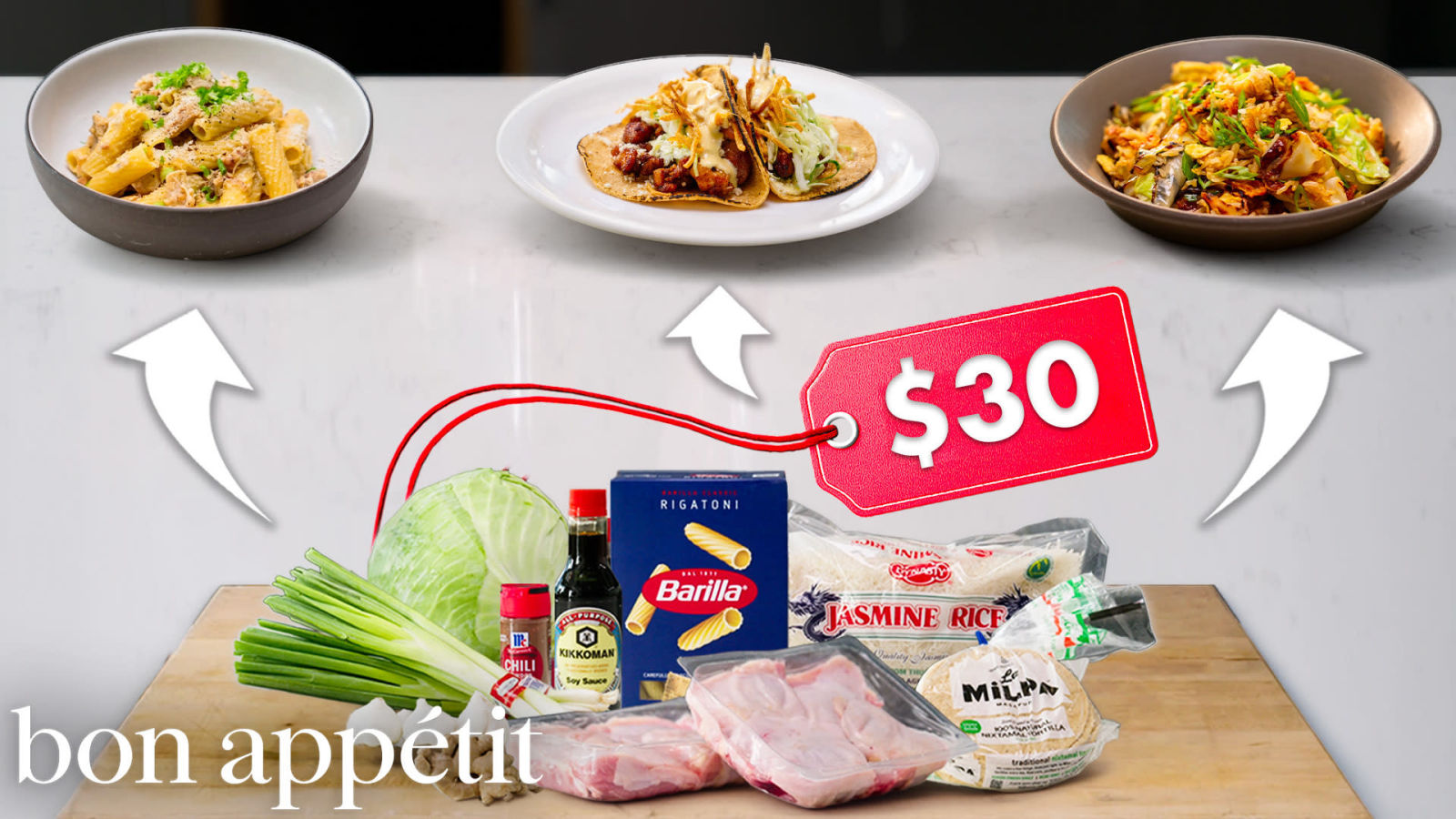 Pro Chef Turns $30 Groceries into 3 Chicken Dinners