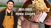 Brad Makes Pork Chops and Flat Bread at Home