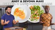 Andy And DeVonn Make Burrata & Langoustine Salads