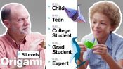 Physicist Explains Origami in 5 Levels of Difficulty