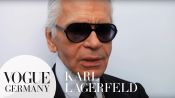 Exklusives Interview mit Karl Lagerfeld bei seiner CHANEL Fashion Show