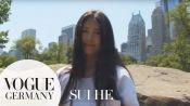 Model Sui He Follow me around in New York | NYC FMA | VOGUE Interview