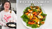 Susan Makes Crispy Rice Cakes With Halloumi