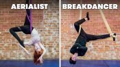 Breakdancers Try To Keep Up With Aerialists