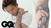台湾のラッパーØZIが、自身のタトゥーを紹介 | Tattoo Tour