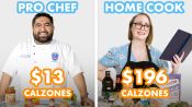 $196 vs $13 Calzone: Pro Chef & Home Cook Swap Ingredients