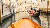 Front Seat POV - Gondola Ride Through Venice