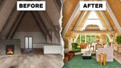 3 Interior Designers Transform The Same A-Frame Cabin