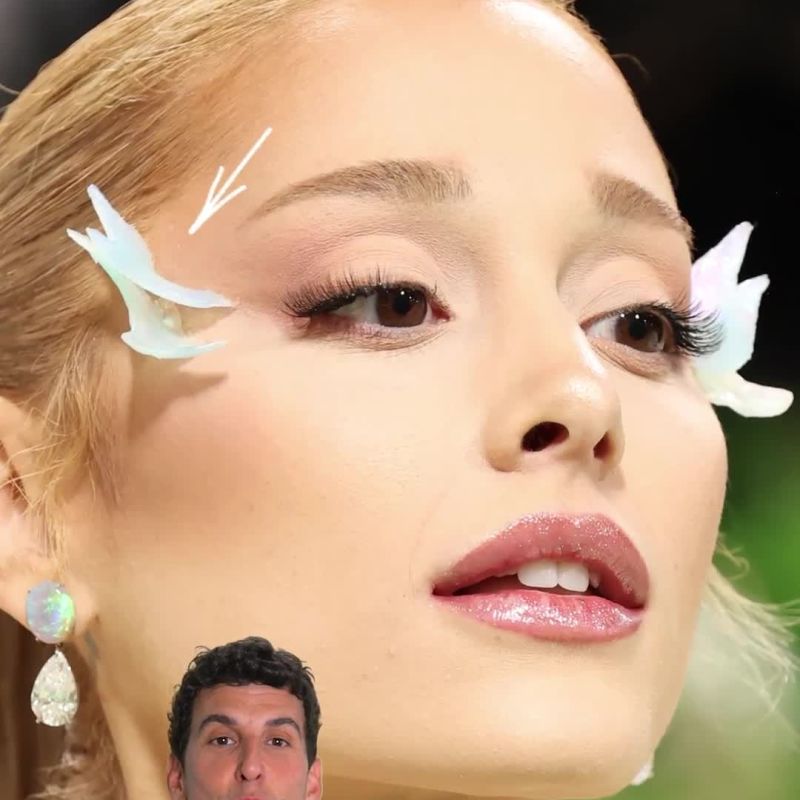 Ariana Grande: su beauty look con alas holográficas en la Met Gala | Belleza al descubierto