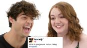 Noah Centineo & Shannon Purser Compete in a Compliment Battle