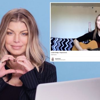 Fergie Watches Fan Covers on YouTube