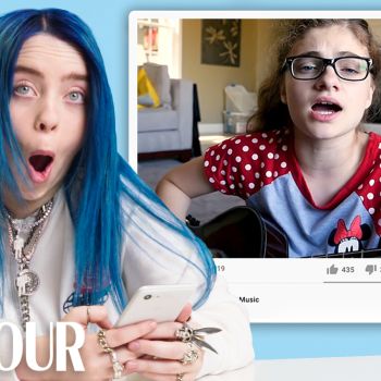 Billie Eilish Watches Fan Covers on YouTube