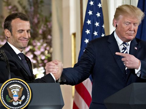 The Hand-Holding Alliance of Trump and Macron