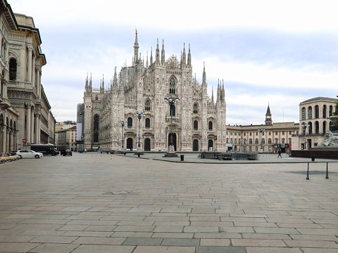 The Streets of Milan Under Quarantine