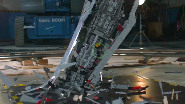 Giant Star Wars LEGO Super Star Destroyer Shattered