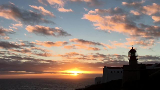 Timelapse Sunset at Cape Saint Vincent in Portugal