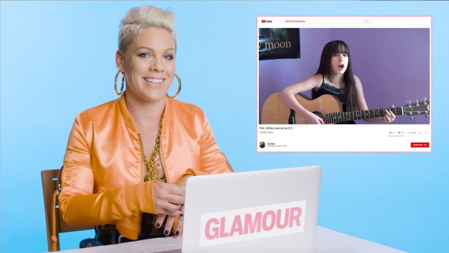 P!nk Watches Fan Covers On YouTube