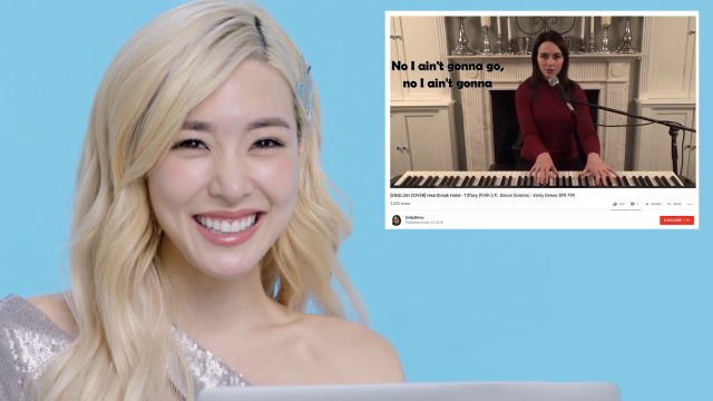 Tiffany Young Watches Fan Covers on YouTube