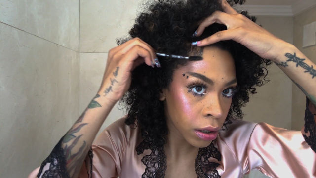Rico Nasty’s Guide to Bold Brows, Fake Freckles, and Galactic Highlighter