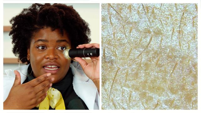 What A Full Face of Cult Favorite Makeup Looks Like Under a Microscope (11 Products) 