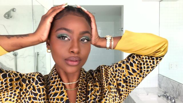 Justine Skye Shares Her Guide to Electrifying Green Eyeshadow&-And a Beauty Secret She’s Never Told Anyone