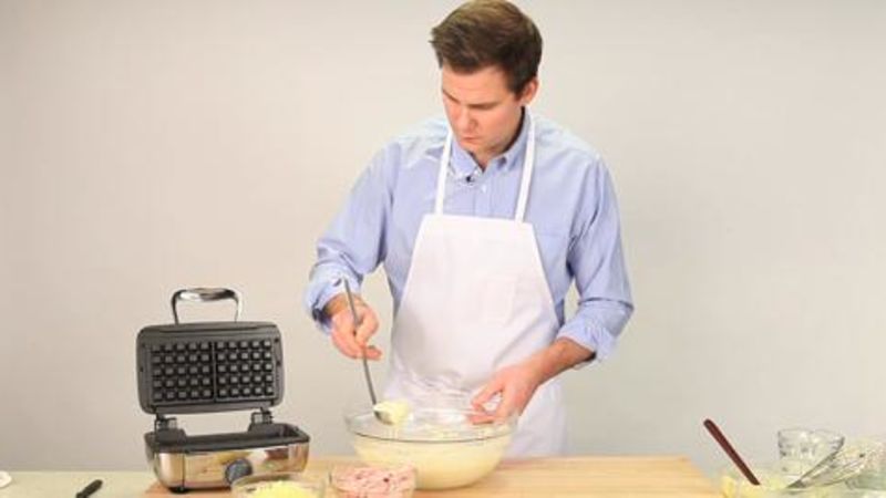 Ham and Cheese Waffles with Food Editor Hunter Lewis
