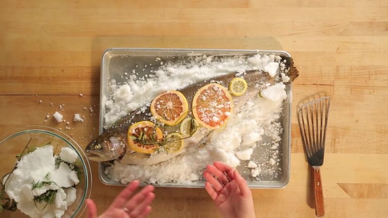 How to Make Salt-Baked Salmon