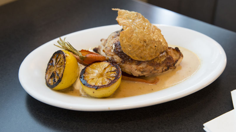 Charred Citrus & Lemon Chicken From Empire Diner’s Amanda Freitag