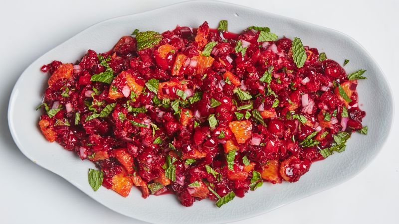 No Cook Thanksgiving Cranberry-Orange Relish