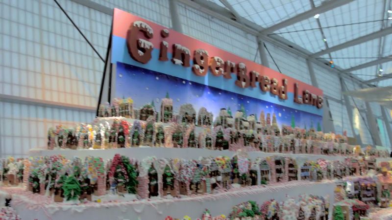 The World's Largest Gingerbread Village Uses 700 lbs of Candy