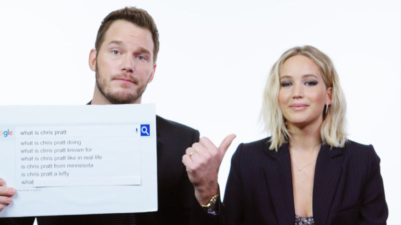 Jennifer Lawrence & Chris Pratt Answer the Web's Most Searched Questions