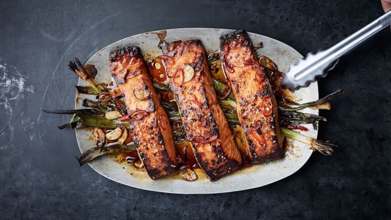 Easy Broiled Salmon with Sesame