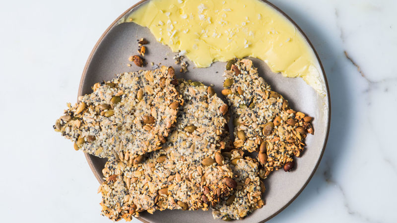 Seedy Oat Crackers