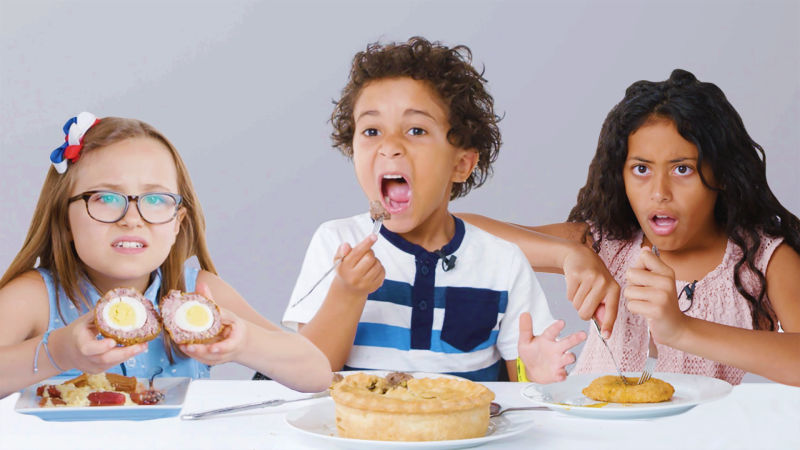 Kids Try 100 Years of British Food