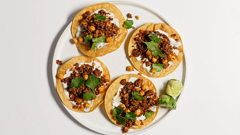 Chickpea and Chorizo Tostada