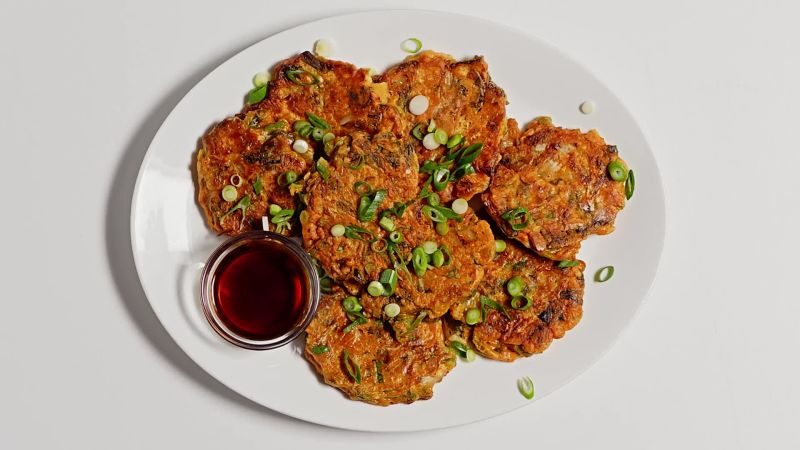 Quick Kimchi Pancakes