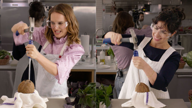 Natalie Portman Tries to Keep Up with Carla