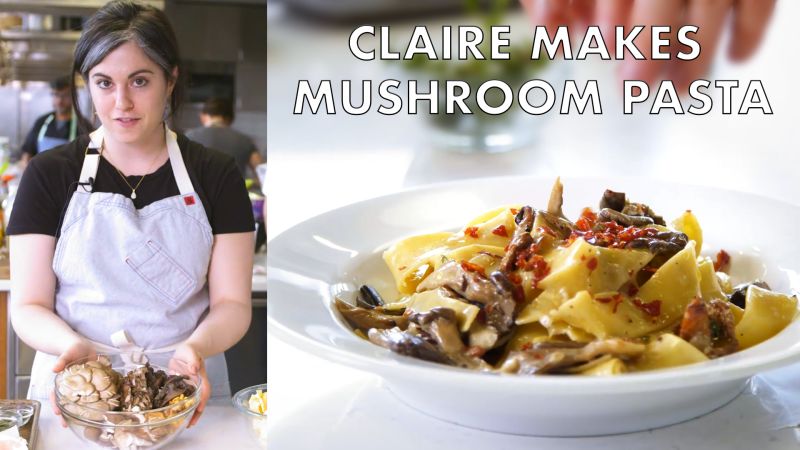 Pasta with Mushrooms and Prosciutto